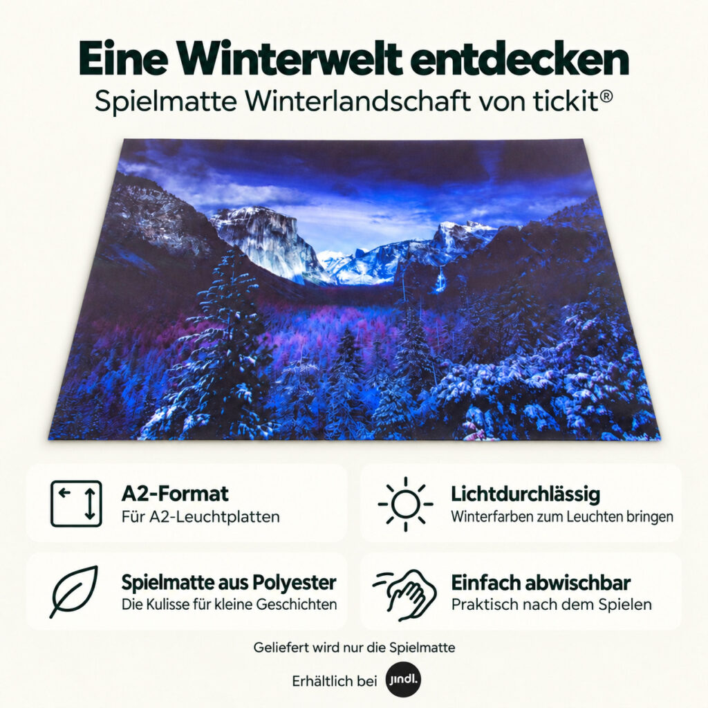 Spielmatte Winterlandschaft Tickit | A2 | Vorteile und Produktmerkmale auf Deutsch